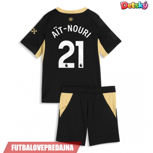 Lacne Dětský Futbalové dres Manchester City Rayan Ait-Nouri #21 2026-27 Krátky Rukáv - Preč (+ trenírky)
